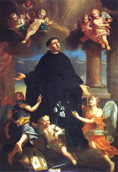 S. Filippo Benizi, tela di scuola Cremonese sec. XVII