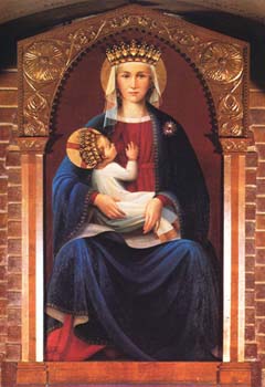 La recente immagine della Madonna della Fontana
