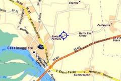 Mappa per raggiungere il Santuario