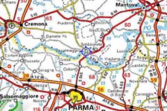 Mappa della zona di Casalmaggiore